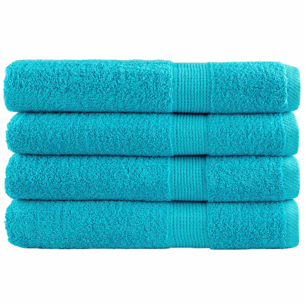 Vidaxl Sauna Cloths Solund 4 PCS 600 G M² 80x200 cm Turquoise