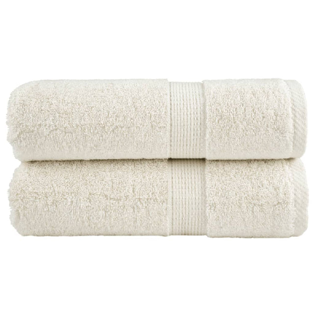 Vidaxl gastendoekjes solund 2 st 600 g m² 30x50 cm crèmekleurig
