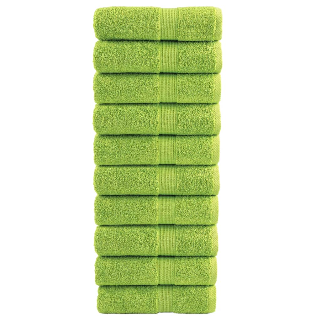 Vidaxl gastendoekjes solund 10 st 600 g m² 30x50 cm appelgroen