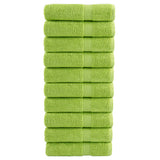 Vidaxl handdoeken solund 10 st 600 g m² 50x100 cm appelgroen