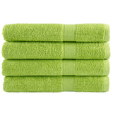 Vidaxl Sauna Cloths Solund 4 PCS 600 g m² 80x200 cm Apple Green