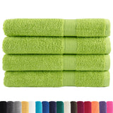 Vidaxl Sauna Cloths Solund 4 PCS 600 g m² 80x200 cm Apple Green