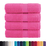 VidaXL Gastendoekjes SOLUND 4 st 600 g m² 30x30 cm roze