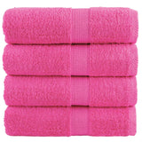 VidaXL Gastendoekjes SOLUND 4 st 600 g m² 30x50 cm roze