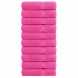 Vidaxl Bath Towels Solund 10 St 600 G m² 70x140 cm rosa