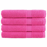 Vidaxl sauna cloths Solund 4 st 600 g m² 80x200 cm pink