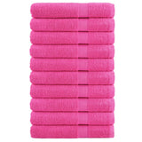 Vidaxl saunadoeken solund 10 st 600 g m² 80x200 cm roze