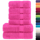 Vidaxl 6-piece towel set Solund 600 g m² pink