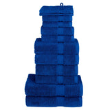 Vidaxl Set de serviette de 12 pièces Solund 600 g m² bleu