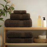 Vidaxl 12-piece towel set Solund 600 g m² Brown