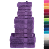 Vidaxl Set de serviette de 12 pièces Solund 600 g m² violet