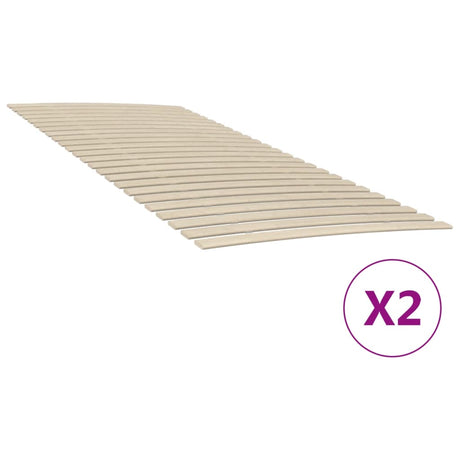 Vidaxl lattenbodem met 48 latten 2 stuks 100x200 cm