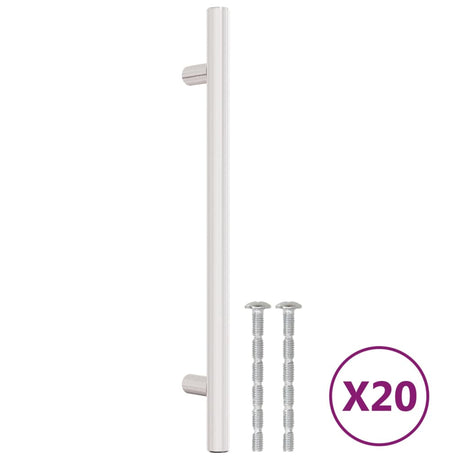 Vidaxl handvatten 20 st 160 mm roestvrij staal zilverkleurig