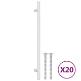 Vidaxl handles 20 st 224 mm stainless steel silver colored