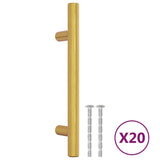 Vidaxl handles 20 st 96 mm stainless steel gold colored