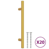 Vidaxl handles 20 st 128 mm stainless steel gold colored