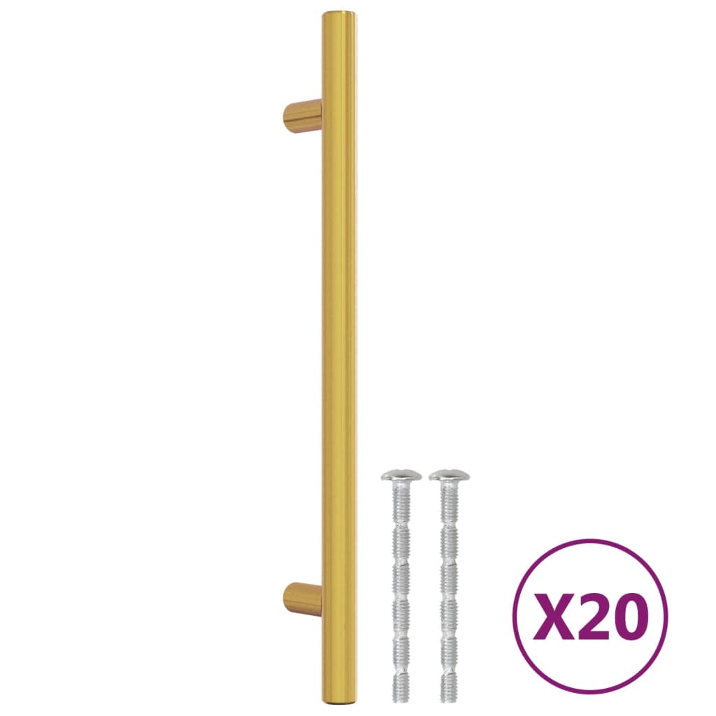 VidaXL handles 20 st 160 mm stainless steel gold colored