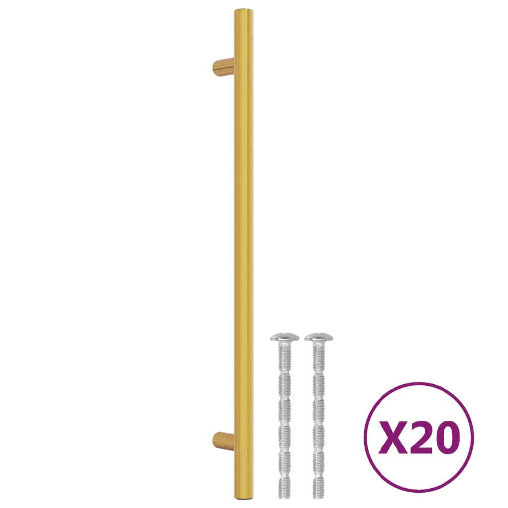 Vidaxl handles 20 st 224 mm stainless steel gold colored