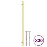 Vidaxl handvatten 20 st 480 mm roestvrij staal goudkleurig