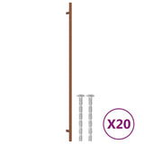 Vidaxl gère 20 ST 480 mm en acier inoxydable Bronze coloré