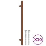 Vidaxl handvatten 10 st 224 mm roestvrij staal bronskleurig