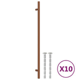Vidaxl handvatten 10 st 320 mm roestvrij staal bronskleurig