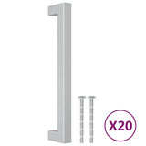 Vidaxl handles 20 st 160 mm stainless steel silver colored