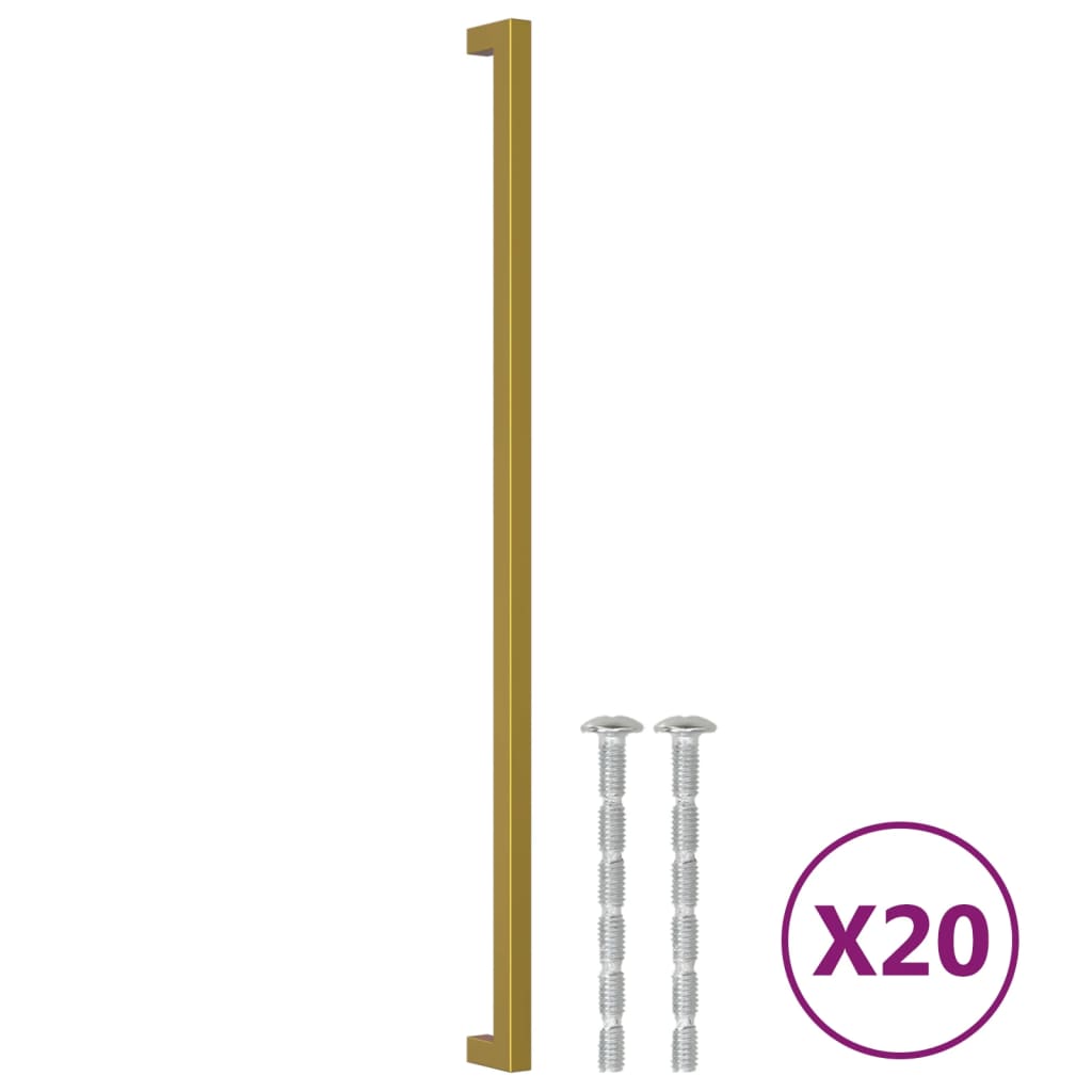 Vidaxl handles 20 st 480 mm stainless steel gold colored