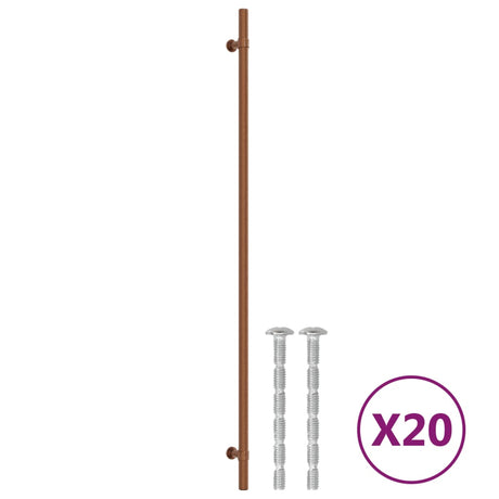 Vidaxl handvatten 20 st 480 mm roestvrij staal bronskleurig
