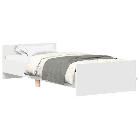 Vidaxl bedframe bewerkt hout wit 100x200 cm