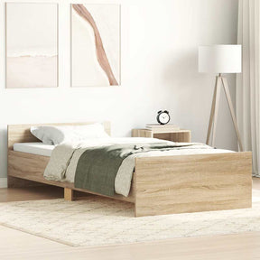Vidaxl bedframe zonder matras hout sonoma eikenkleurig 100x200 cm