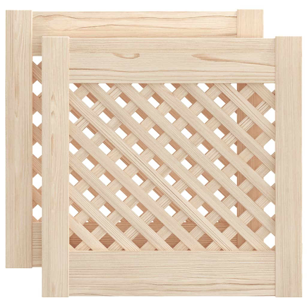 Porte di armadietti Vidaxl con slat 2 pezzi 39,5x39,5 cm