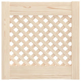 Puertas del gabinete Vidaxl con slat 2 pcs 39.5x39.5 cm de pino sólido