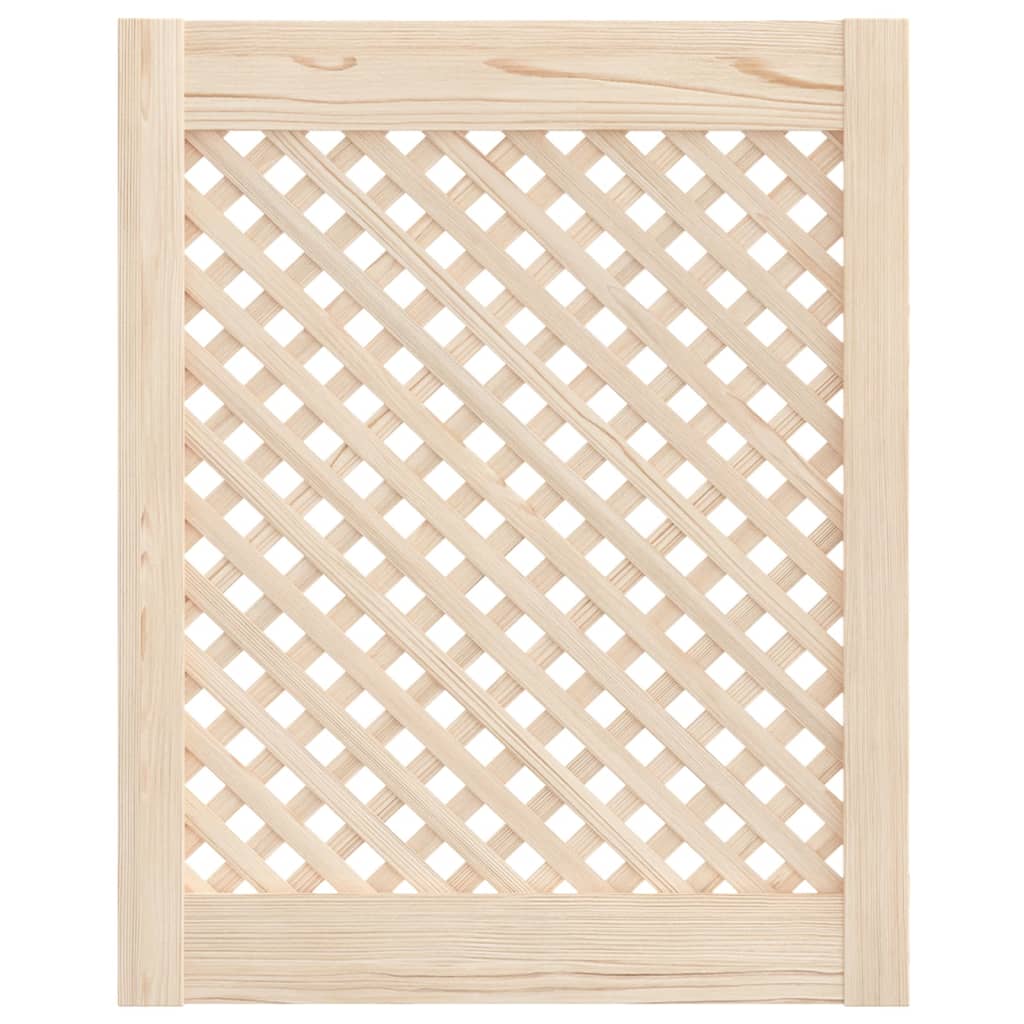 Porte del mobile Vidaxl con latwerk 2 pezzi 49.5x61,5 cm pino solido