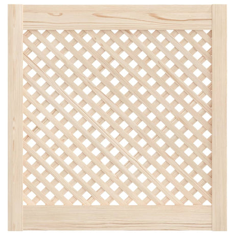 Vidaxl kastdeuren met latwerk 2 st 59,5x61,5 cm massief grenenhout