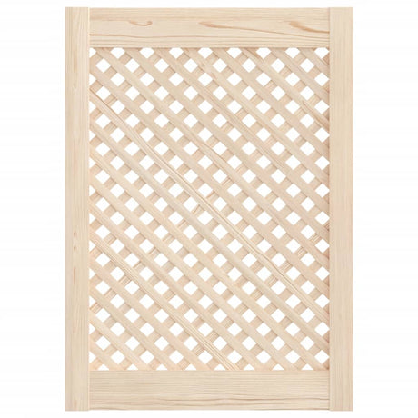 Vidaxl kastdeuren met latwerk 2 st 49,5x69 cm massief grenenhout