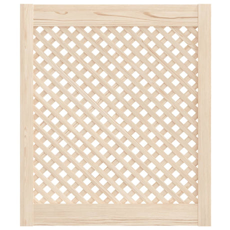 Vidaxl kastdeuren met latwerk 2 st 59,5x69 cm massief grenenhout