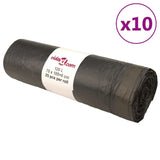 Vidaxl garbage bags with draw killings 250 st 120 l black