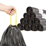 Vidaxl garbage bags with draw killings 150 st 240 l black