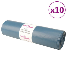 Vidaxl vuilniszakken 100 st 240 l blauw