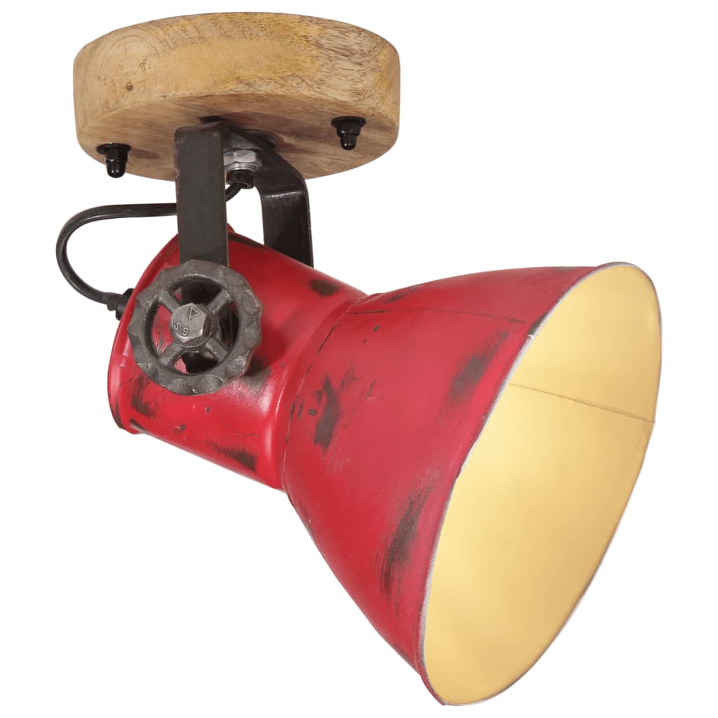 Vidaxl Wall Lamp 25 W E27 11.5x11.5x25 cm weathered Red