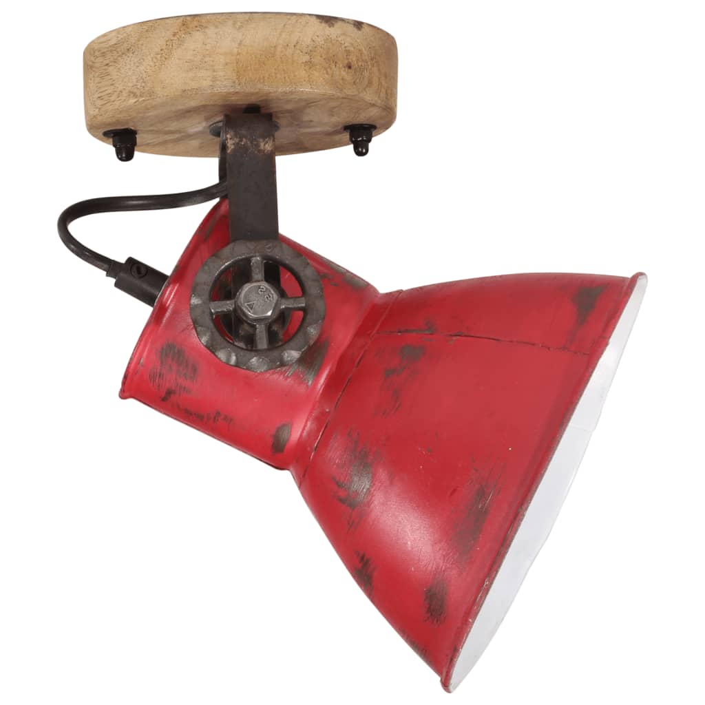 Vidaxl Wall lamp 25 W E27 11.5x11.5x25 cm weathered red