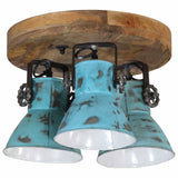 VidaXL ceiling lamp 25 W E27 35x35x25 cm weathered blue