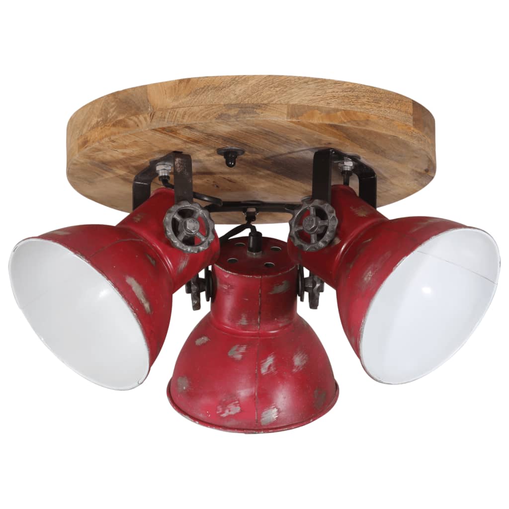 Vidaxl Ceiling lamp 25 W E27 35X35X25 CM Weanged Red