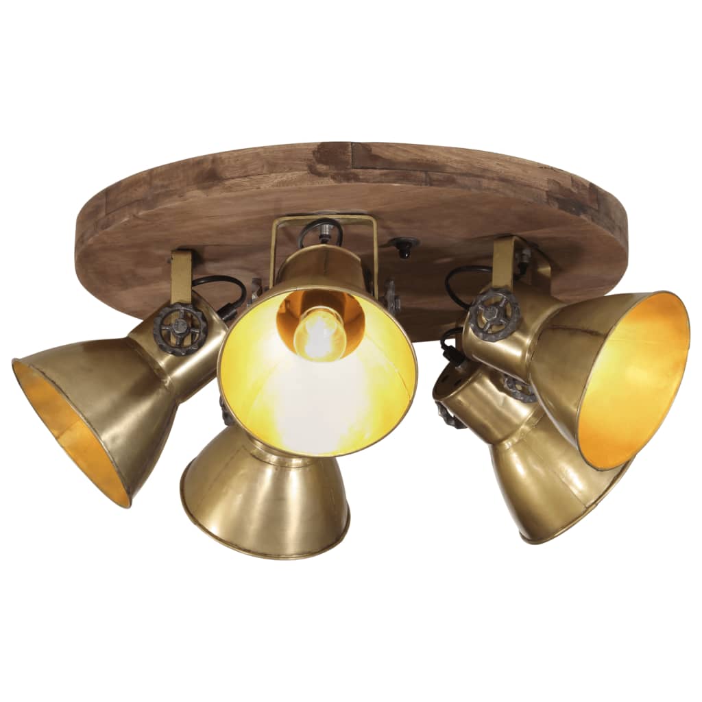 Vidaxl Ceiling lamp 25 W E27 50x50x25 cm Antique brass colored