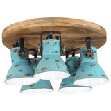 VidaXL ceiling lamp 25 W E27 50x50x25 cm weathered blue