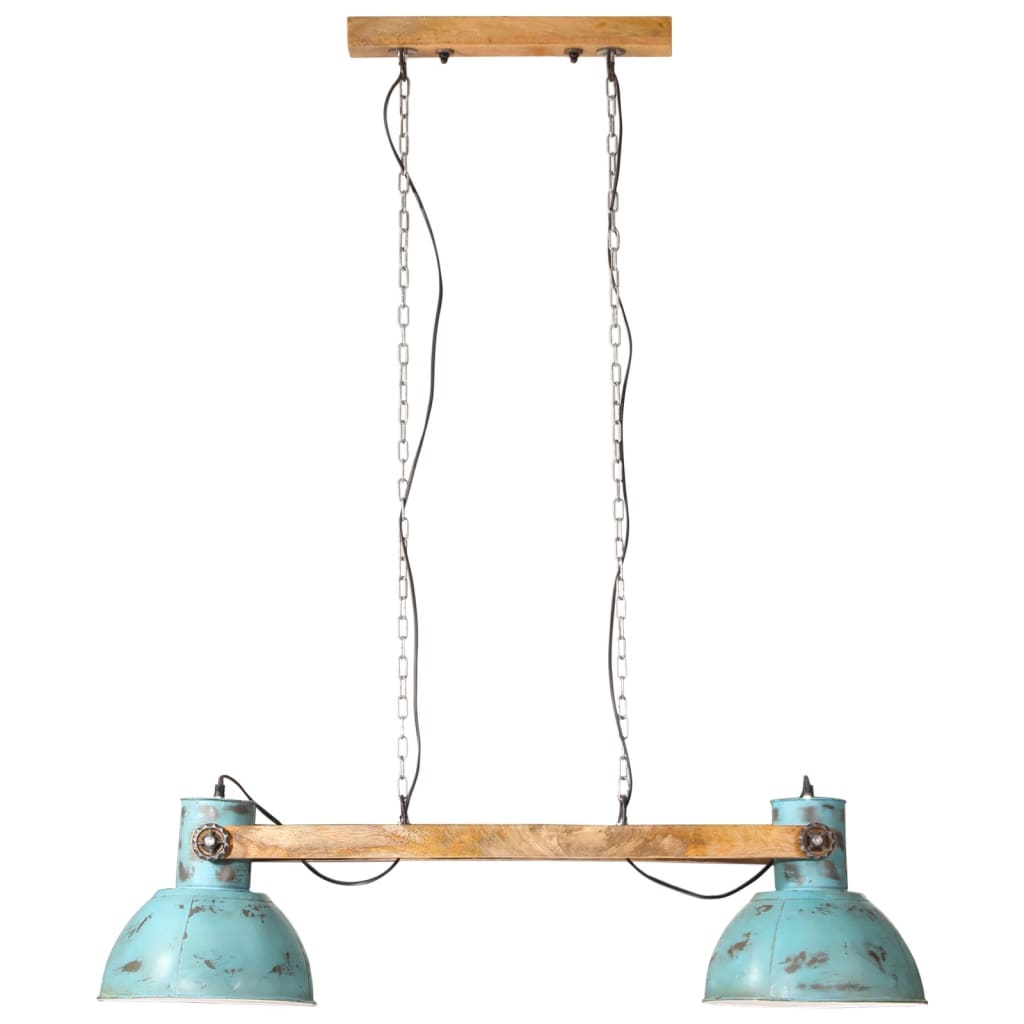 VidaXL Hanging lamp 25 W E27 85x28x109 cm weathered blue