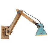 Vidaxl wandlamp 25 w e27 96x15x20 cm verweerd blauw