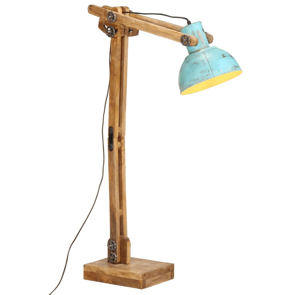 Vidaxl golvlampa 25 w e27 33x25x130-150 cm väderbitna blått