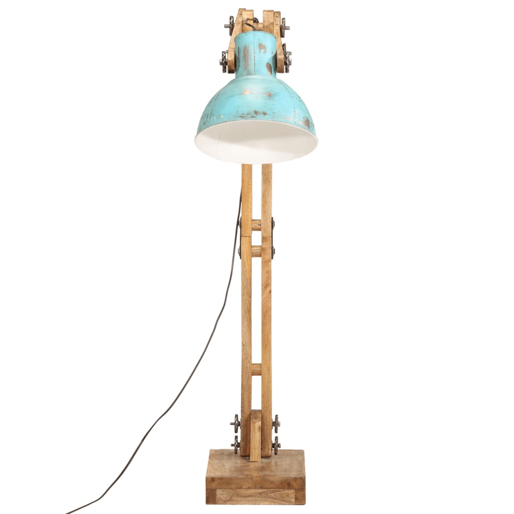 Vidaxl gulvlampe 25 W e27 33x25x130-150 cm Weathered Blue